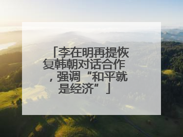 李在明再提恢复韩朝对话合作，强调“和平就是经济”