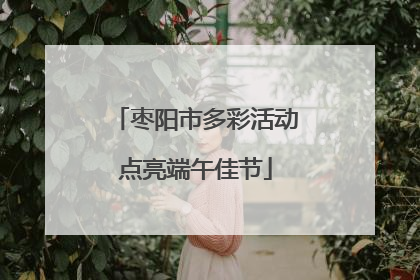 枣阳市多彩活动点亮端午佳节
