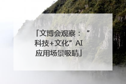 文博会观察：“科技+文化”AI应用场景吸睛