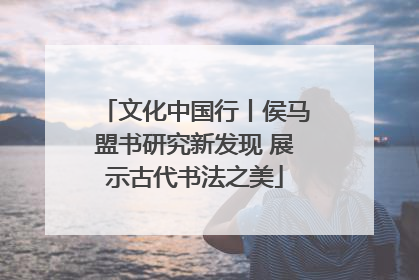 文化中国行丨侯马盟书研究新发现 展示古代书法之美