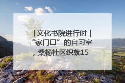 文化书院进行时｜“家门口”的自习室，桑杨社区织就15分钟学习生活圈