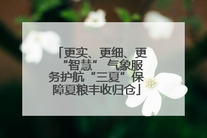 更实、更细、更“智慧” 气象服务护航“三夏”保障夏粮丰收归仓