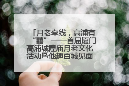 月老牵线，高浦有“囍”——首届厦门高浦城隍庙月老文化活动暨他趣百城见面会隆重举办