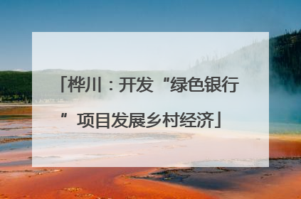 桦川：开发“绿色银行”项目发展乡村经济