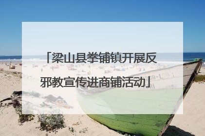 梁山县拳铺镇开展反邪教宣传进商铺活动