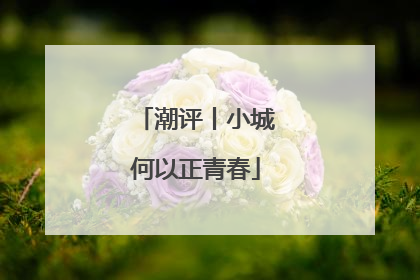 潮评丨小城何以正青春