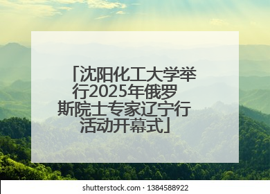 沈阳化工大学举行2025年俄罗斯院士专家辽宁行活动开幕式