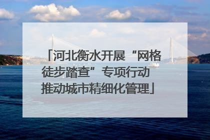 河北衡水开展“网格徒步踏查”专项行动 推动城市精细化管理