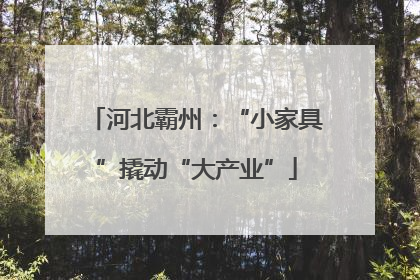 河北霸州:“小家具”撬动“大产业”