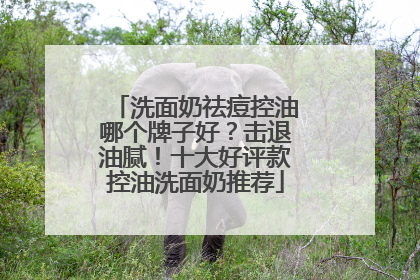 洗面奶祛痘控油哪个牌子好？击退油腻！十大好评款控油洗面奶推荐