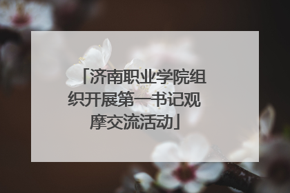 济南职业学院组织开展第一书记观摩交流活动