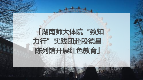 湖南师大体院“致知力行”实践团赴段德昌陈列馆开展红色教育