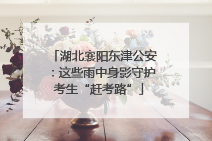 湖北襄阳东津公安：这些雨中身影守护考生“赶考路”