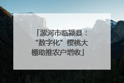 漯河市临颍县：“数字化”樱桃大棚助推农户增收