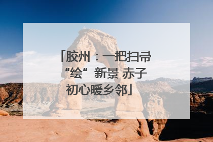 胶州：一把扫帚“绘”新景 赤子初心暖乡邻