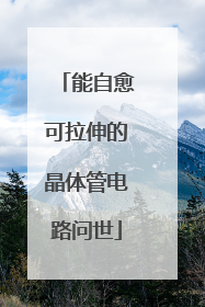 能自愈可拉伸的晶体管电路问世