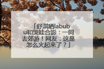 舒淇晒labubu和哭娃合影：一同去郊游！网友：这是怎么火起来了？