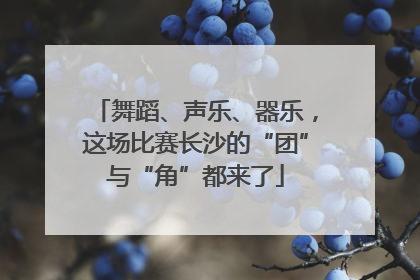 舞蹈、声乐、器乐，这场比赛长沙的“团”与“角”都来了