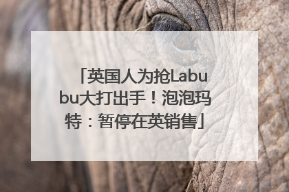 英国人为抢Labubu大打出手！泡泡玛特：暂停在英销售