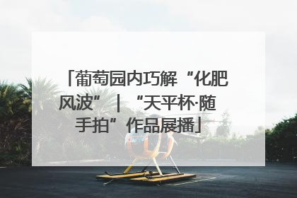 葡萄园内巧解“化肥风波”｜“天平杯·随手拍”作品展播