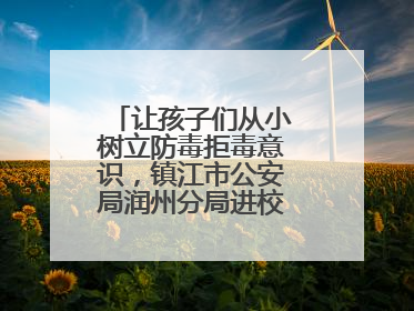 让孩子们从小树立防毒拒毒意识，镇江市公安局润州分局进校展开禁毒宣传