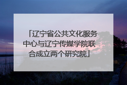 辽宁省公共文化服务中心与辽宁传媒学院联合成立两个研究院