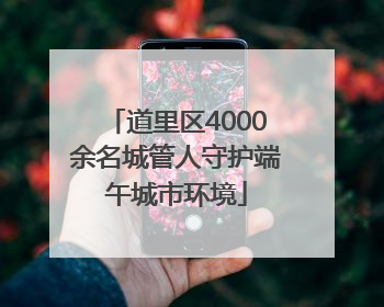 道里区4000余名城管人守护端午城市环境