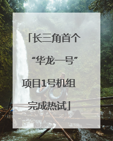 长三角首个“华龙一号”项目1号机组完成热试