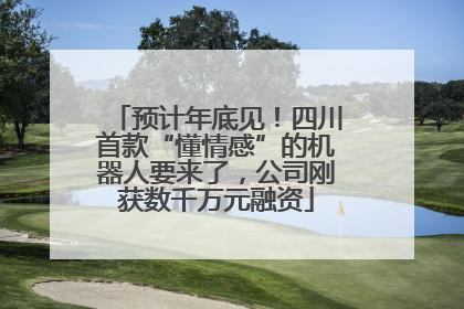 预计年底见！四川首款“懂情感”的机器人要来了，公司刚获数千万元融资