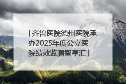 齐鲁医院德州医院承办2025年度公立医院绩效监测智享汇