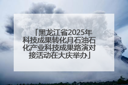 黑龙江省2025年科技成果转化月石油石化产业科技成果路演对接活动在大庆举办