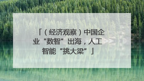 （经济观察）中国企业“数智”出海，人工智能“挑大梁”
