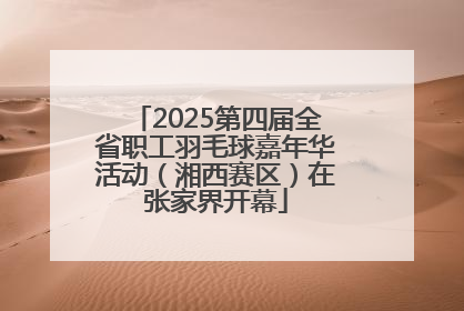2025第四届全省职工羽毛球嘉年华活动（湘西赛区）在张家界开幕