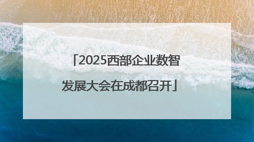 2025西部企业数智发展大会在成都召开