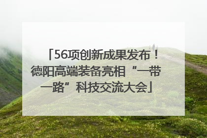 56项创新成果发布！德阳高端装备亮相“一带一路”科技交流大会